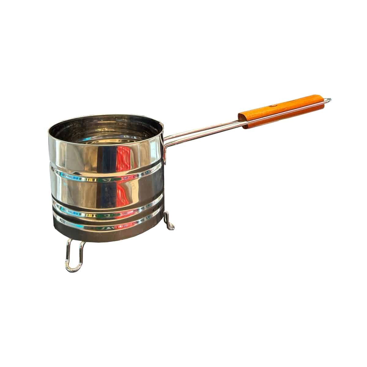 large charcoal with wooden handle