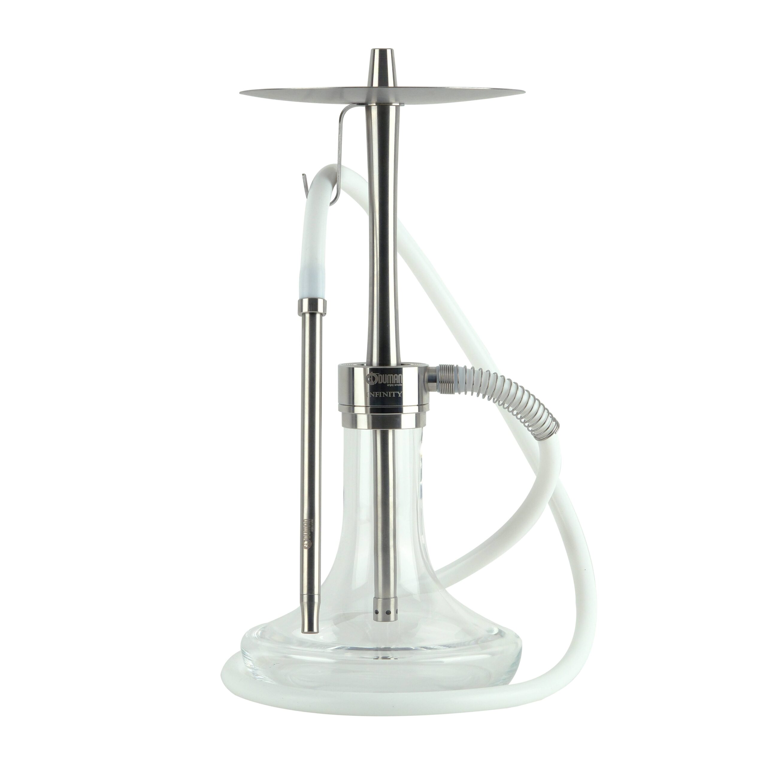 Oduman Infinity Hookah Silver Glass Silver Body