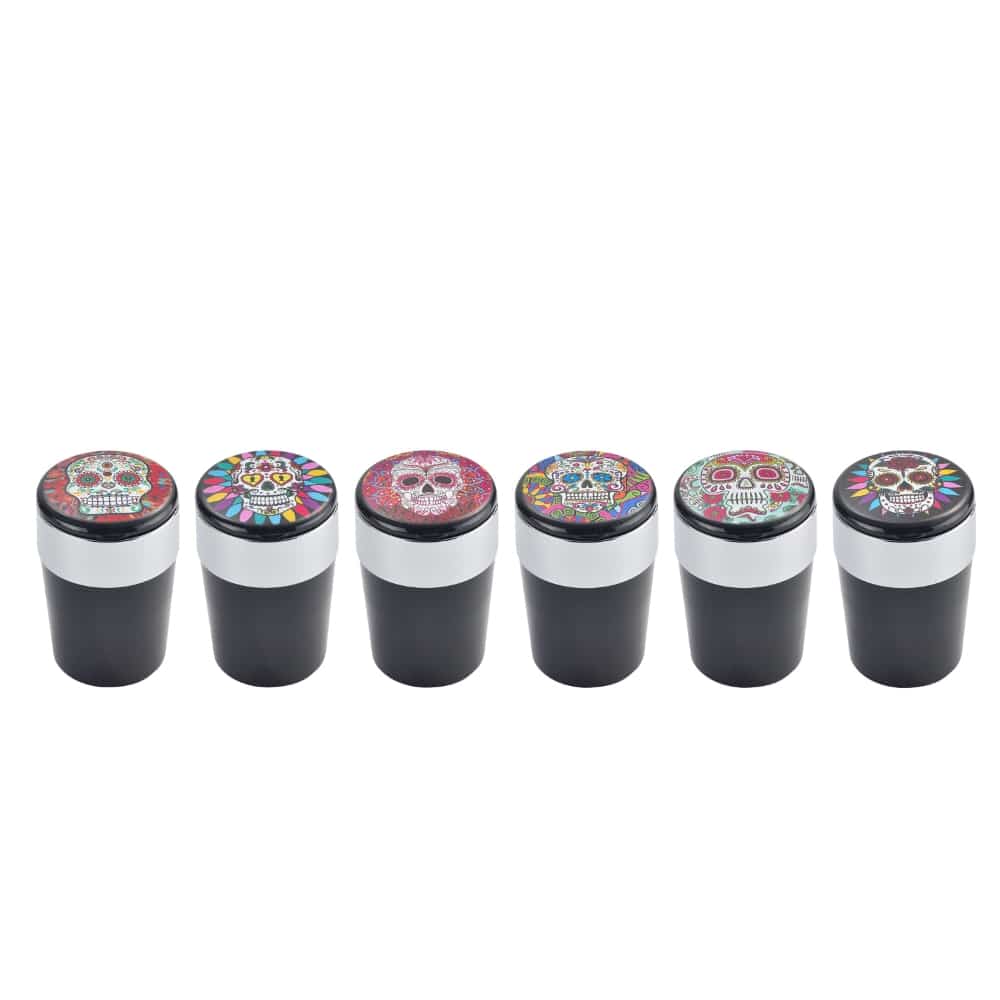 SKULL CAR ASHTRAY WITH LED