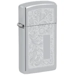 Zippo Slim Chrome Venetian Lighter