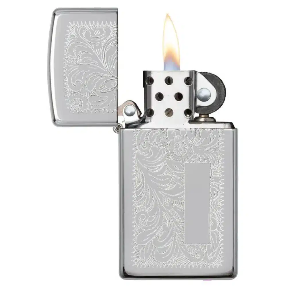Zippo Slim Chrome Venetian Lighter 2