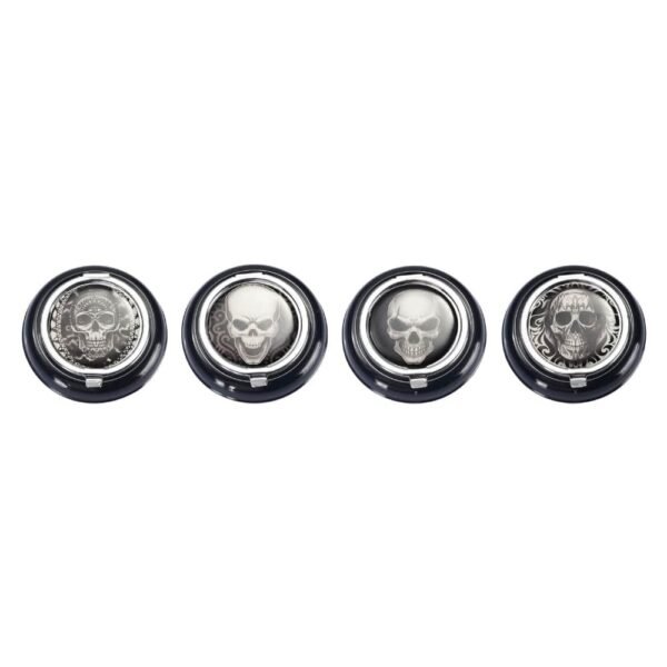 Black skull pocket ashtray