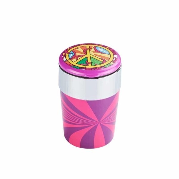 Hippie Car Ashtray With LED