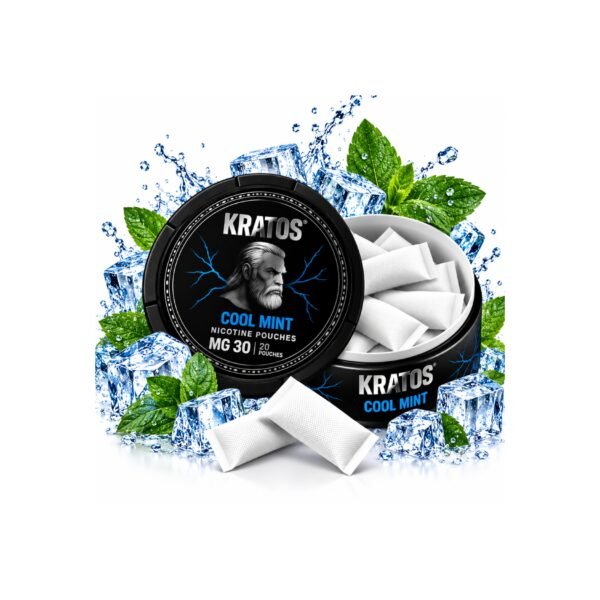 Kratos-2-2 Kratos Cool Mint 30 mg Slim Nicotine Pouches
