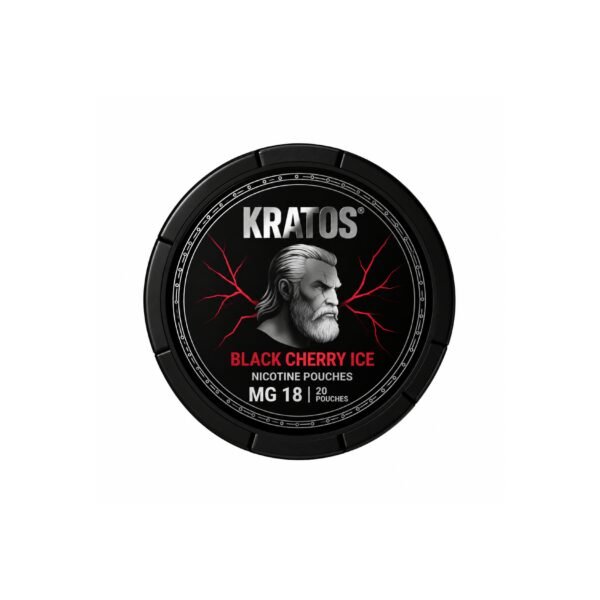 Kratos Black Cherry Ice 18 mg Slim Nicotine Pouches