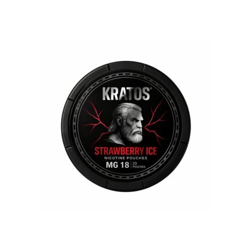 Kratos-4-1 Kratos Strawberry Ice 18 mg Slim Nicotine Pouches