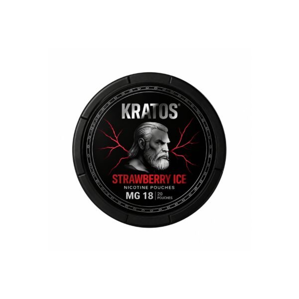 Kratos Strawberry Ice 18 mg Slim Nicotine Pouches