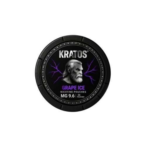 Kratos-5-1 Kratos Grape Ice 9.6 mg Slim Nicotine Pouches