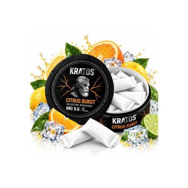 Kratos Citrus Brust 9.6 mg Slim Nicotine Pouches
