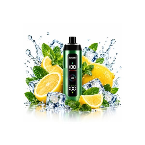 Nex-00020-2 AirBar E-Shisha Lemon Mint Rechargeable Disposable Vape