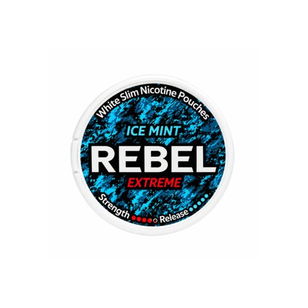 Reb-0013-1 Rebel Ice Mint 30 mg/g Slim Nicotine Pouches