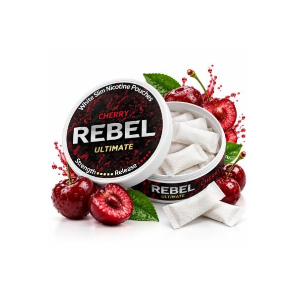 Reb-0017-2 Rebel Cherry 50 mg/g Slim Nicotine Pouches