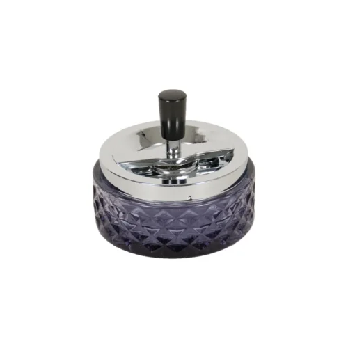 Glass Push Ashtray