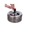 Metal Silver Push Ashtray Metal Silver Push Ashtray – view 2