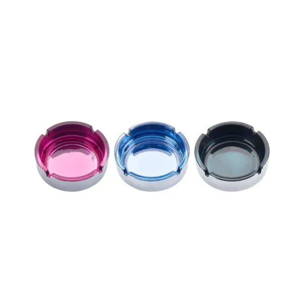 Round Col Plating Glass Ashtray Round Col Plating Glass Ashtray
