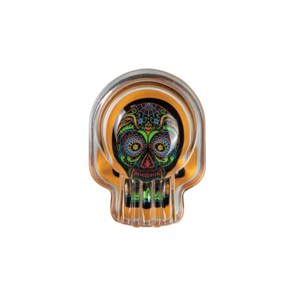 Skull Shape Glass Ashtray Skull Shape Glass Ashtray – view 2