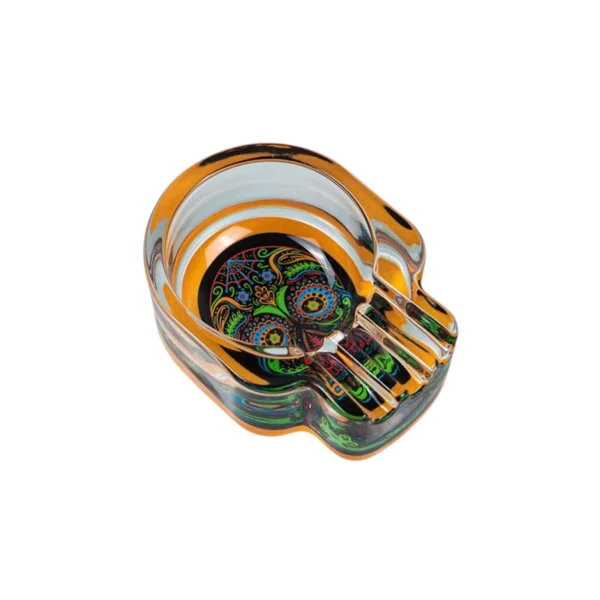 Skull Shape Glass Ashtray Skull Shape Glass Ashtray – view 3