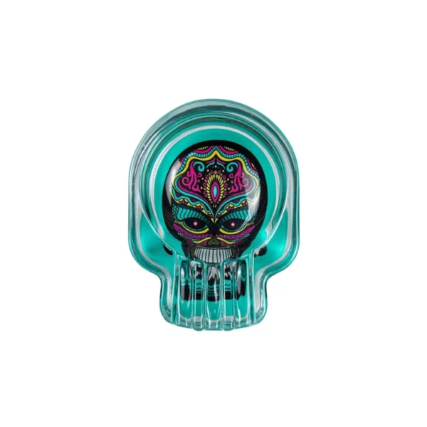 Skull Shape Glass Ashtray Skull Shape Glass Ashtray – view 5
