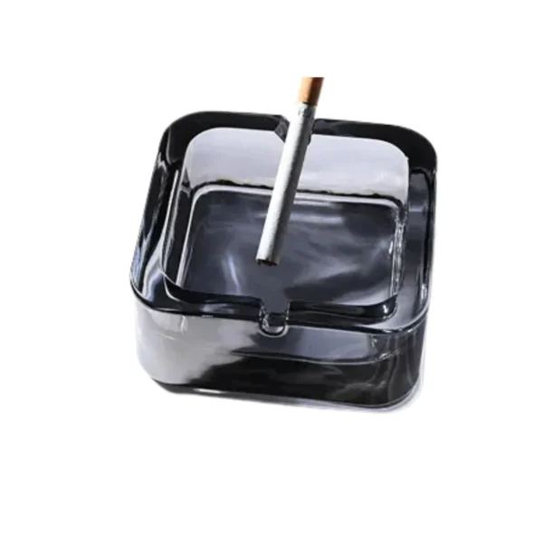 Smoked Glass Ashtray Smoked Glass Ashtray – view 2