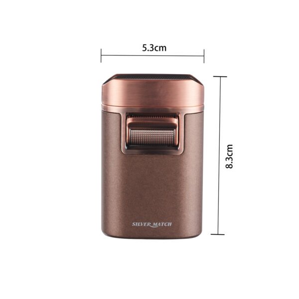 3661075325565-2 Monaco 4-Jet-Flame Table Lighter With Cigar Holder