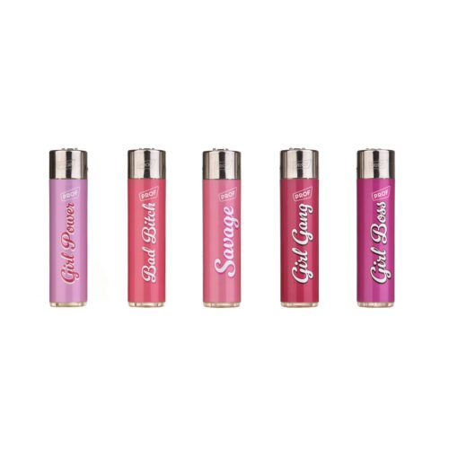 Pink Girl Refillable Flint Lighter