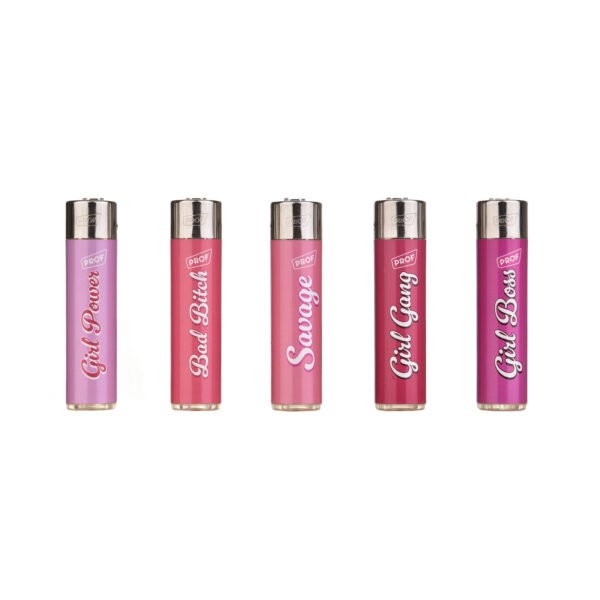 3661075386542 Pink Girl Refillable Flint Lighter
