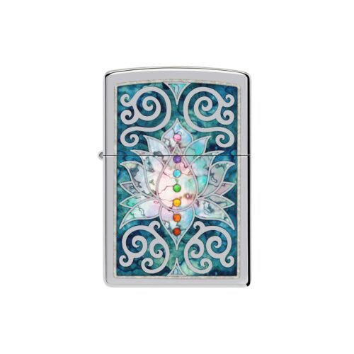 Zippo Lotus Flower Design