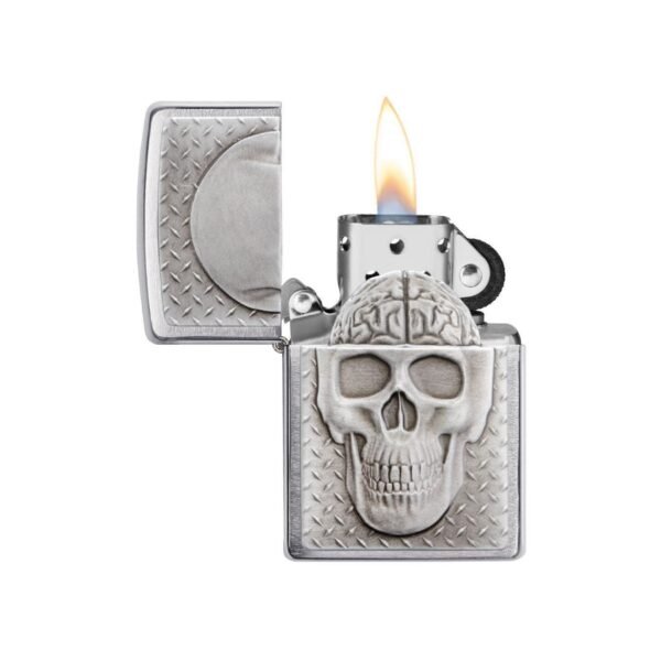 Zippo Skull with Brain Surprise