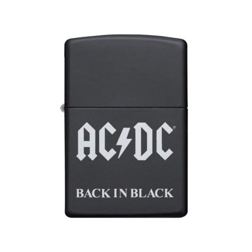 Zippo AC/DC Black Matte Windproof Lighter